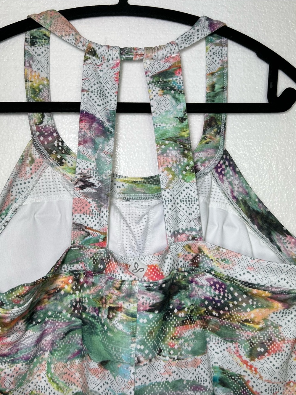 Prana Cantine Dress Floral Built In Bra Stretch Active Dress size M - Picture 4 of 6